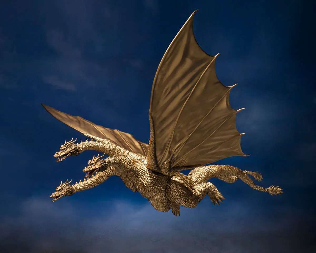 Tamashii Nations Godzilla S.H.Monsterarts King Ghidorah [1972] 9.8-Inch Collectable Figure