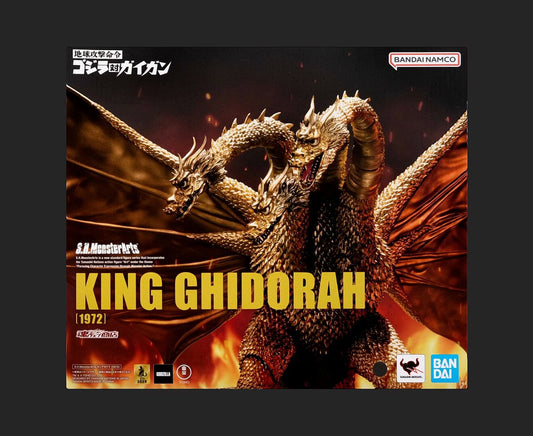 Tamashii Nations Godzilla S.H.Monsterarts King Ghidorah [1972] 9.8-Inch Collectable Figure