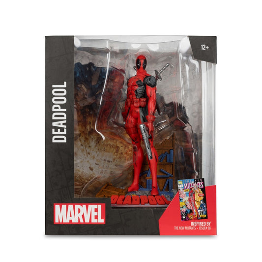 MCFARLANE MARVEL WV1 NEW MUTANTS #98 DEADPOOL 1/10 SCALE FIG