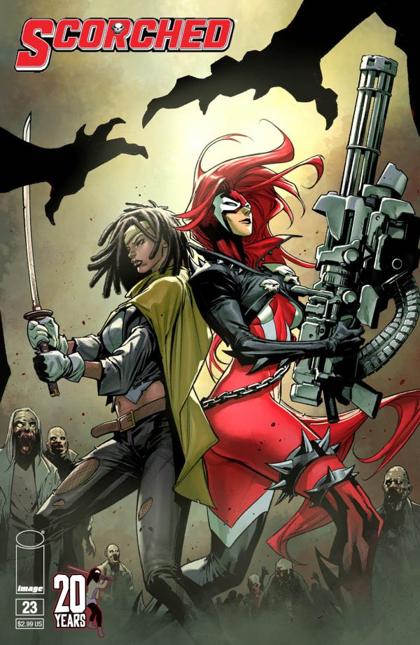 The Scorched #23 Cover C Stephen Segovia TWD 20th Anniversary Team-up Variant