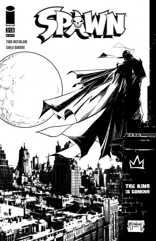 Spawn #318 Cover D 1:5 Todd McFarlane Black & White Variant