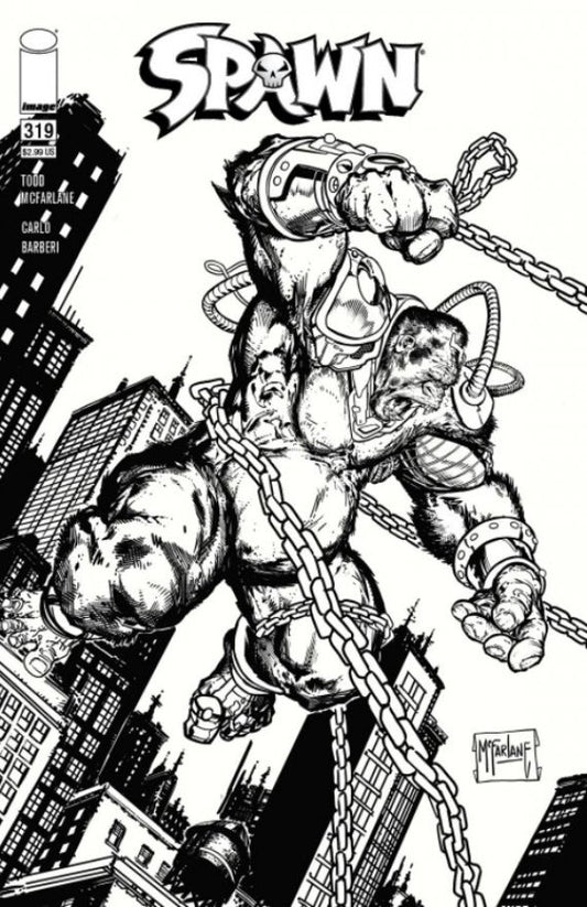 Spawn #319 Cover D 1:5 Todd McFarlane Black & White Variant