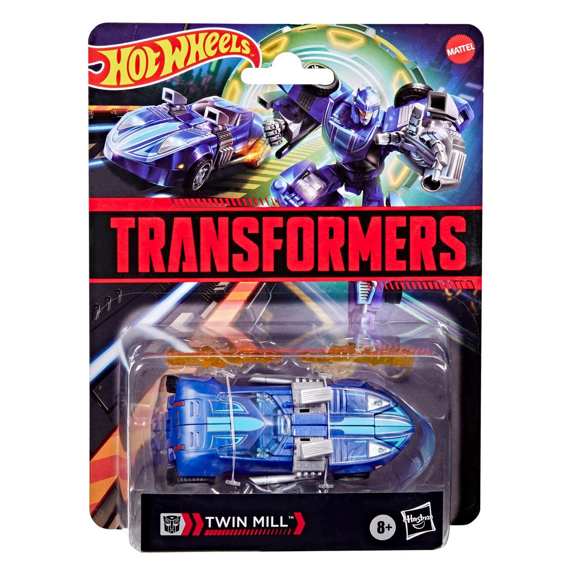 Hasbro Transformers Deluxe Class Hot Wheels x Transformers Twin Mill 5-In Action Figure