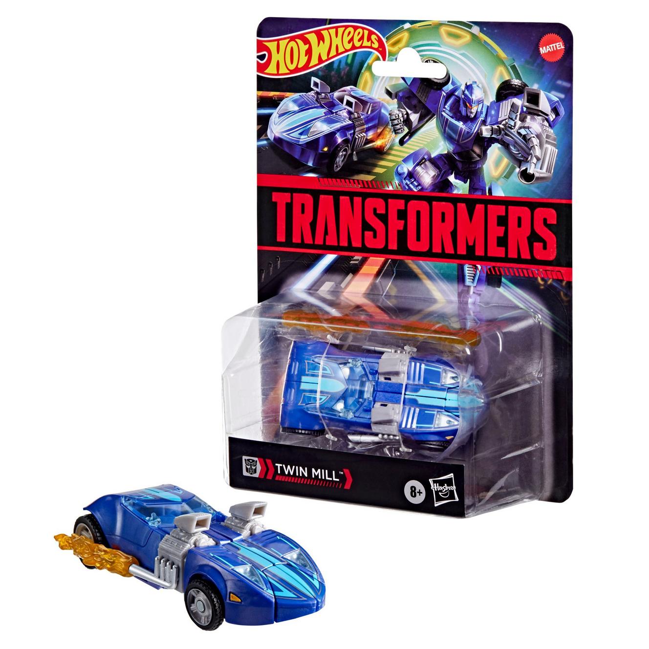 Hasbro Transformers Deluxe Class Hot Wheels x Transformers Twin Mill 5-In Action Figure