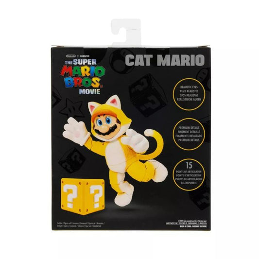 Super Mario Bros. The Movie Cat Mario 5-Inch Figure [with Question Block]