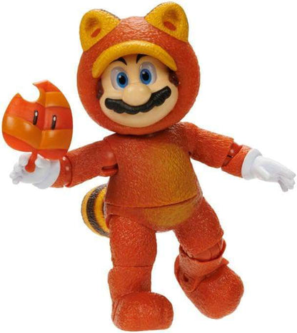 Super Mario Bros. The Movie Tanooki Mario 5-Inch Figure [with Super Leaf]