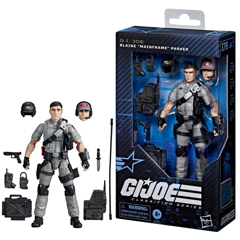 G.I. Joe Classified Series #178, Blaine “Mainframe” Parker, 6” Action Figure