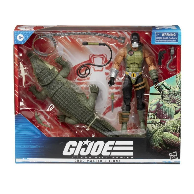 G.I. Joe Classified Series Croc Master & Fiona Action Figures 38 Collectible Premium Toys With Accessories