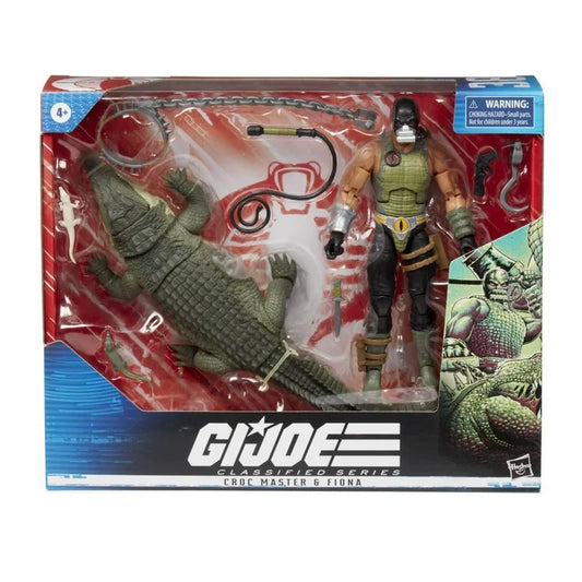 G.I. Joe Classified Series Croc Master & Fiona Action Figures 38 Collectible Premium Toys With Accessories