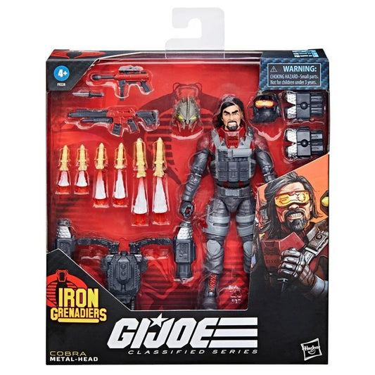 G.I. Joe Classified Series #118, Iron Grenadier Metal-Head, Deluxe 6” Action Figure