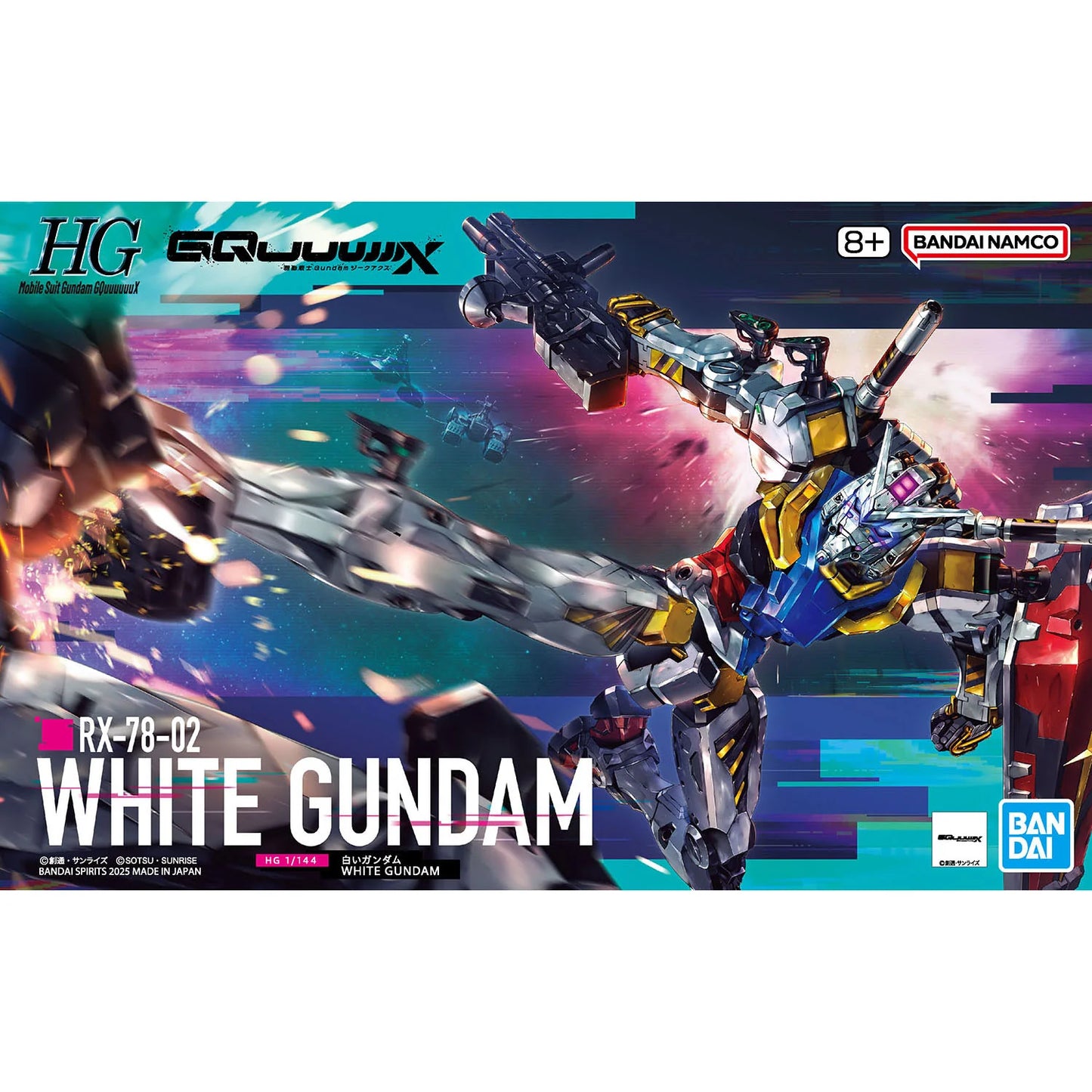 Mobile Suit Gundam GQuuuuuuX White Gundam High Grade 1:144 Scale Model Kit