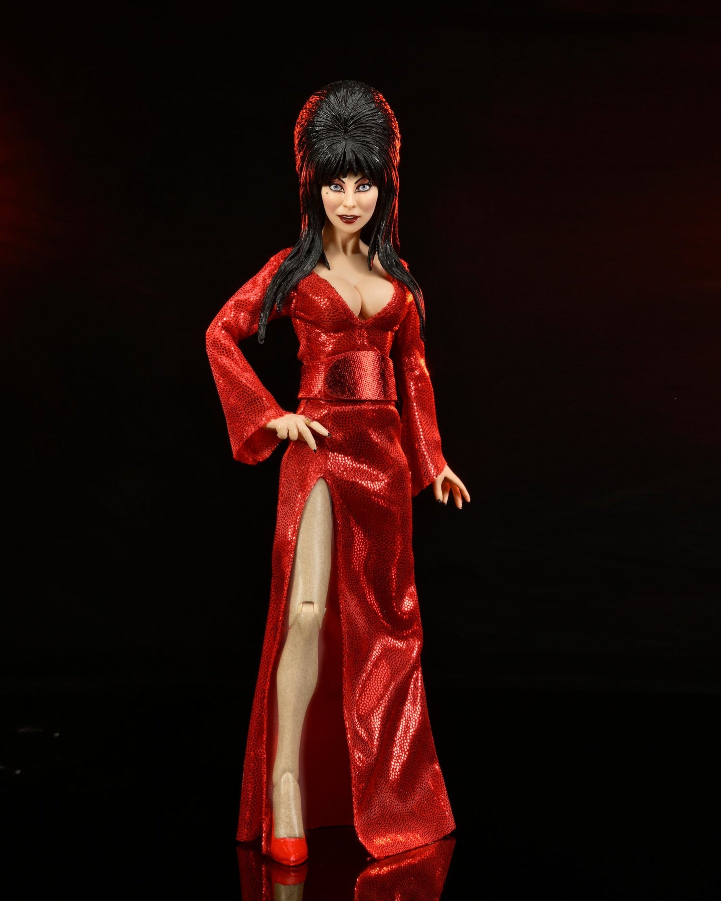 ELVIRA – 8” CLOTHED ACTION FIGURE – ELVIRA “RED, FRIGHT, AND BOO” CLOTHED FIGURE