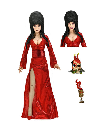 ELVIRA – 8” CLOTHED ACTION FIGURE – ELVIRA “RED, FRIGHT, AND BOO” CLOTHED FIGURE