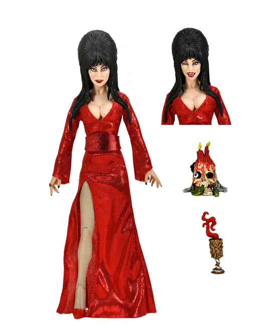ELVIRA – 8” CLOTHED ACTION FIGURE – ELVIRA “RED, FRIGHT, AND BOO” CLOTHED FIGURE
