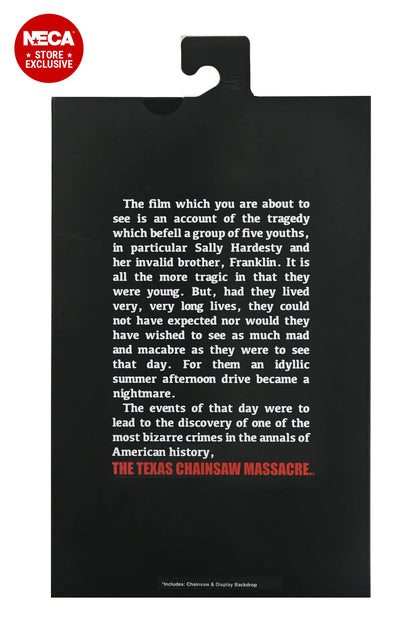 TEXAS CHAINSAW MASSACRE - 50TH ANNIVERSARY ULTIMATE POSTER LEATHERFACE 7" SCALE ACTION FIGURE