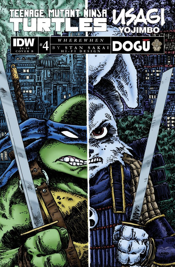 Teenage Mutant Ninja Turtles / Usagi Yojimbo: WhereWhen #4 Cover B Kevin Eastman & Peter Laird Variant