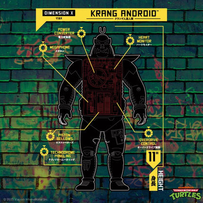 Teenage Mutant Ninja Turtles Super Cyborg Krang Android Full Color Action Figure by super7