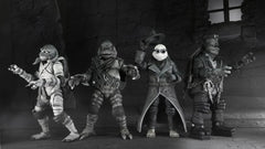 Teenage Mutant Ninja Turtles X Universal Monsters Turtle Bw 4 Pack Action Figure