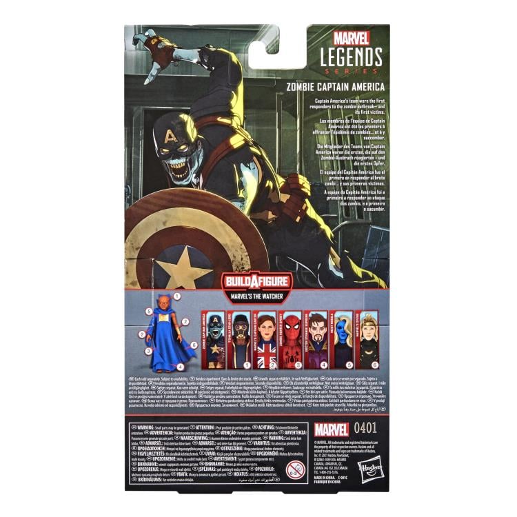 What If...? Marvel Legends Zombie Captain America Action Figure (Marvel's The Watcher BAF)