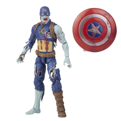 What If...? Marvel Legends Zombie Captain America Action Figure (Marvel's The Watcher BAF)