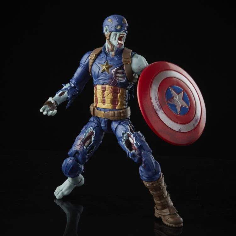 What If...? Marvel Legends Zombie Captain America Action Figure (Marvel's The Watcher BAF)