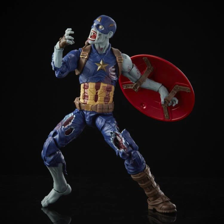 What If...? Marvel Legends Zombie Captain America Action Figure (Marvel's The Watcher BAF)