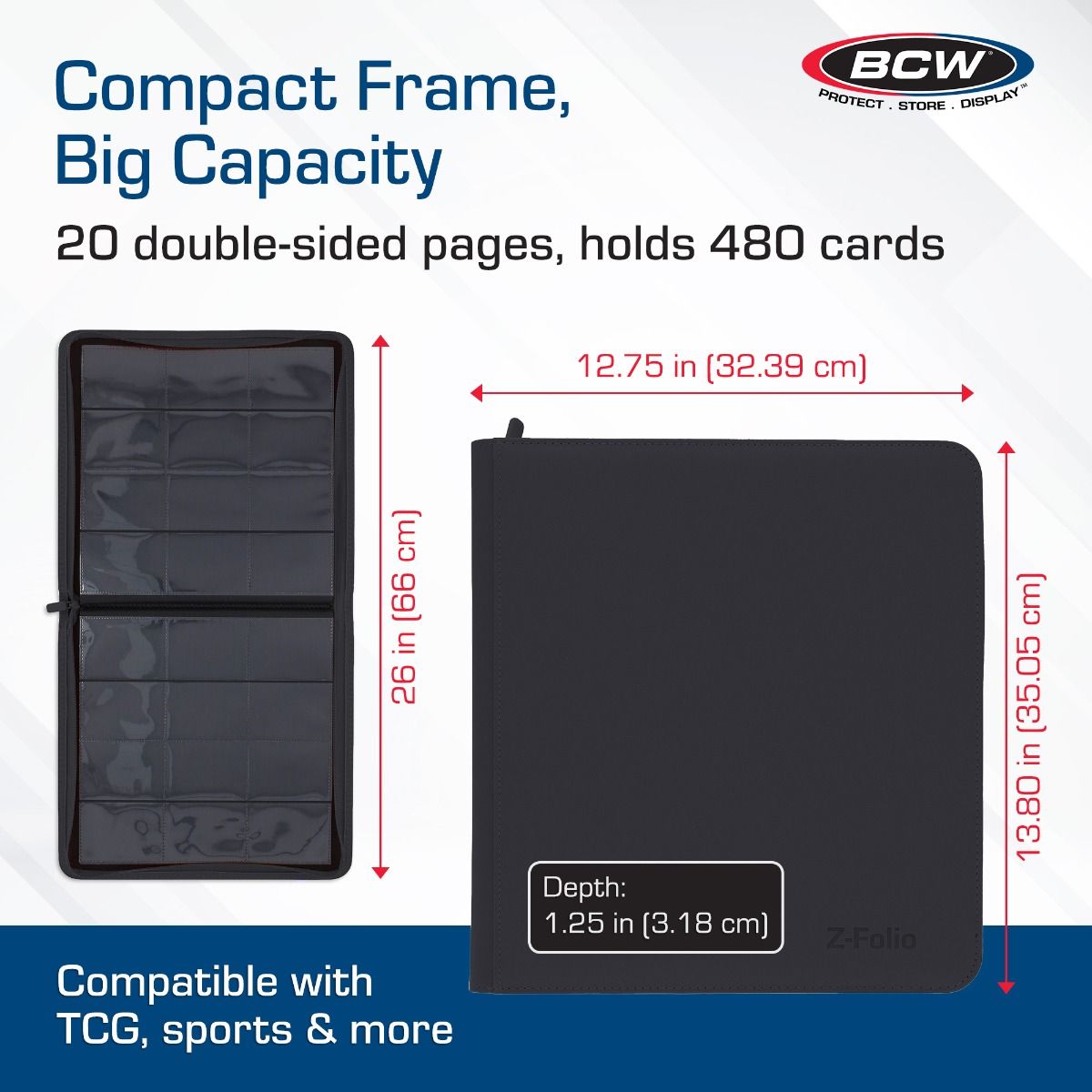 Z-Folio 12-Pocket LX Album - Black