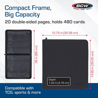 Z-Folio 12-Pocket LX Album - Black