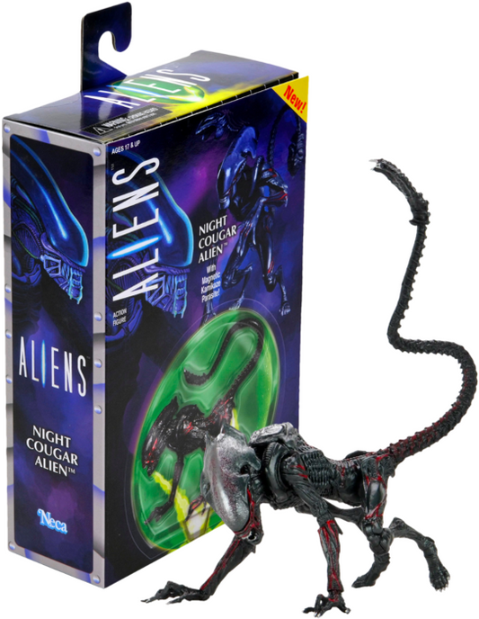ALIENS KENNER TRIBUTE ULT NIGHT COUGAR ALIEN 7IN AF