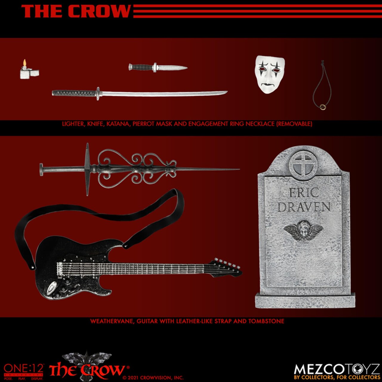 Mezco 1/12 The Crow Action Figure