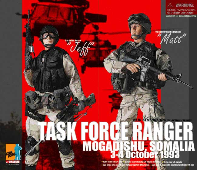 Dragon 1/6 Task Force Ranger Jeff and Mat, Somalia Blackhawk Down