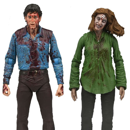Evil Dead Ult Bloody Ash & Cheryl Williams 2pc Action Figure