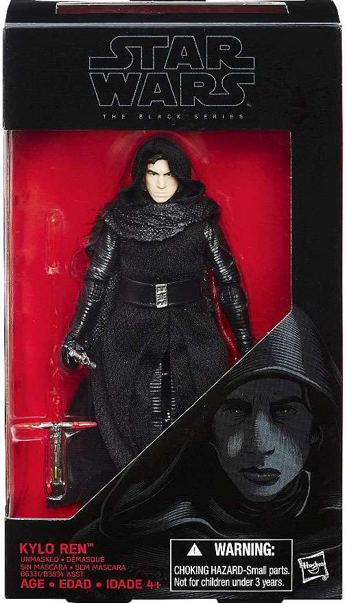 Star Wars The Force Awakens Black Series Kylo Ren Unmasked Action Figure