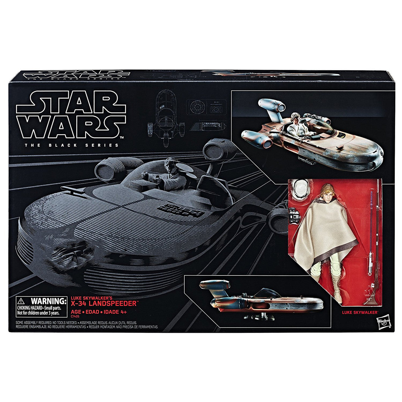 Hasbro Star Wars The Black Series 6 inch Luke Skywalker and Landspeeder #02
