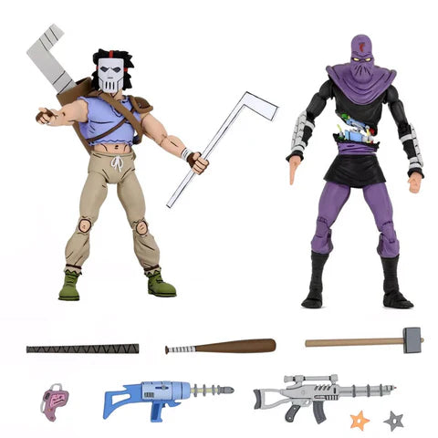 NECA TEENAGE MUTANT NINJA TURTLES CASEY JONES VS. FOOT SOLDIER (SLASHED) - 2-PACK