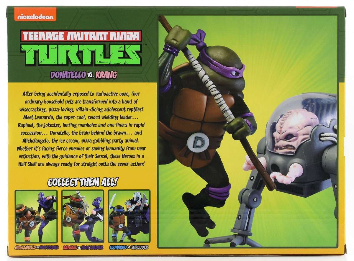 NECA Teenage Mutant Ninja Turtles Donatello & Krang Exclusive Action Figure 2-Pack