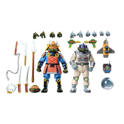 Teenage Mutant Ninja Turtles NECA Space Adventure Donatello and Samurai Michelangelo