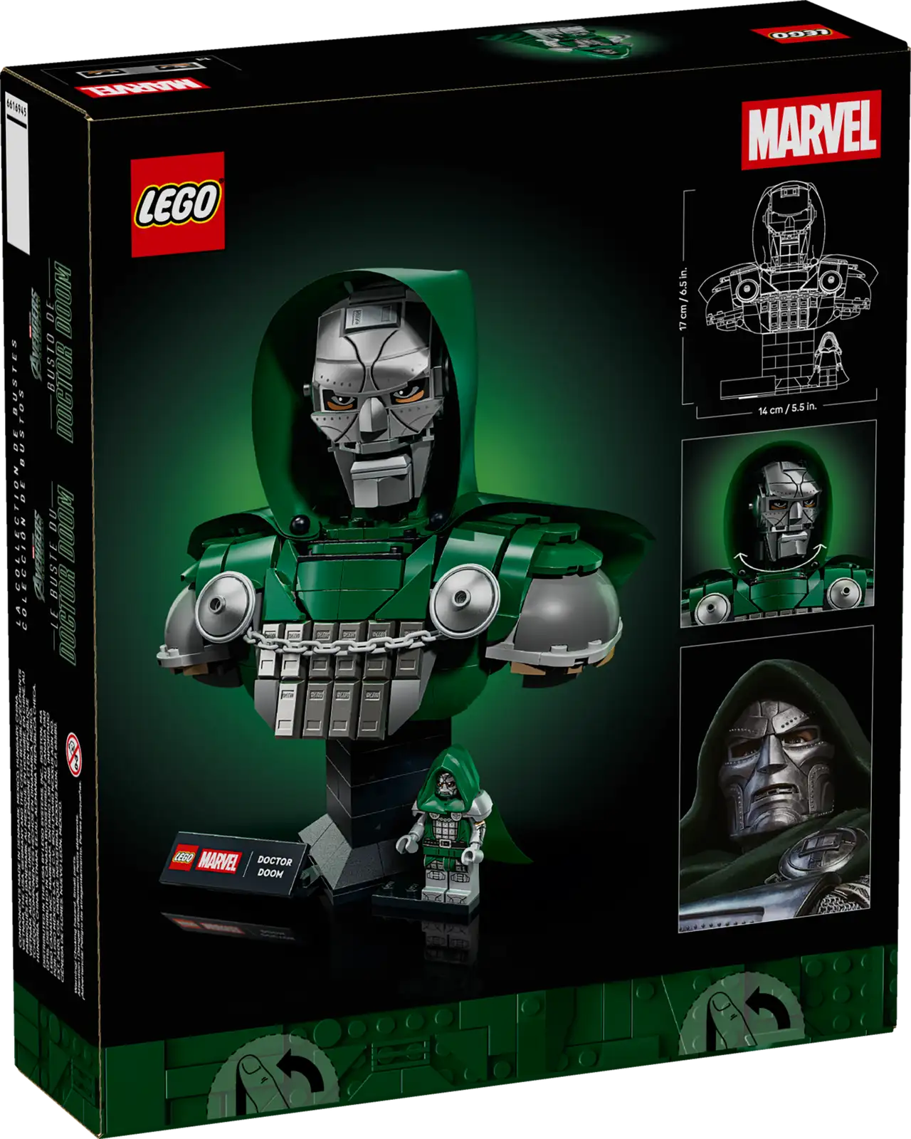 LEGO Doctor Doom Bust