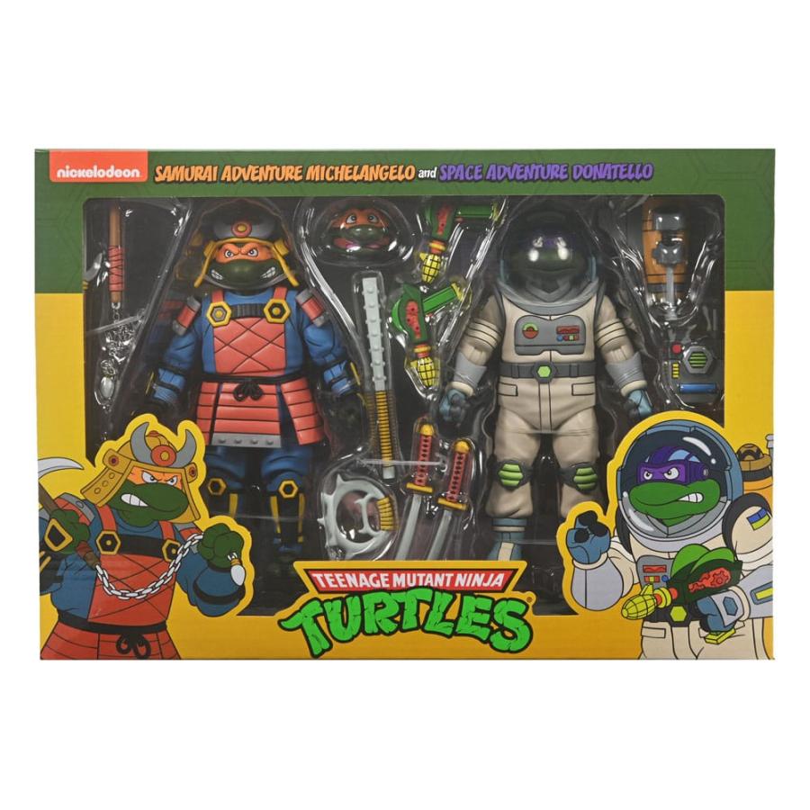 Teenage Mutant Ninja Turtles NECA Space Adventure Donatello and Samurai Michelangelo