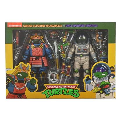 Teenage Mutant Ninja Turtles NECA Space Adventure Donatello and Samurai Michelangelo