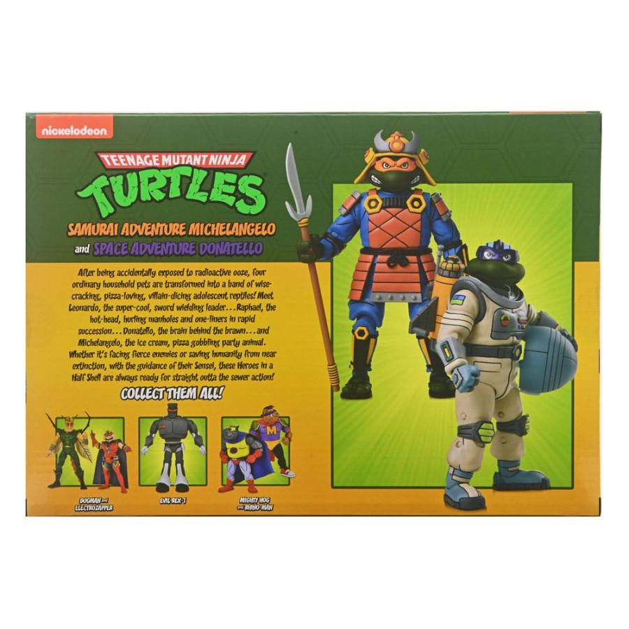 Teenage Mutant Ninja Turtles NECA Space Adventure Donatello and Samurai Michelangelo