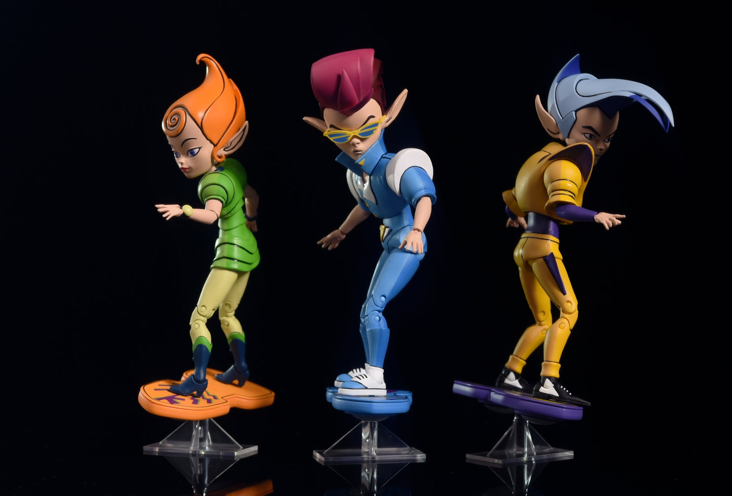 NECA Teenage Mutant Ninja Turtles Cartoon The Neutrinos Exclusive Action Figure 3-Pack [Krang, Traag & Granitor with Baby Tribble & Grybyx]