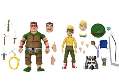 NECA Teenage Mutant Ninja Turtles Cartoon Smash & Zach Exclusive Action Figure 2-Pack