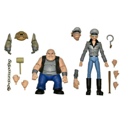 Teenage Mutant Ninja Turtles Tall Thug and Short Gangster Figures 2022 NECA