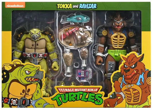 NECA Teenage Mutant Ninja Turtles Cartoon Tokka & Rahzar Exclusive Action Figure 2-Pack