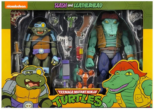 Teenage Mutant Ninja Turtles - 7" Scale Action Figure - Cartoon Series 3 Leatherhead & Slash