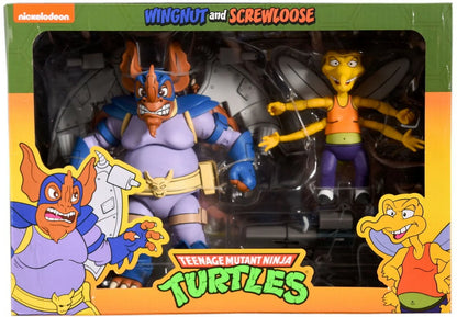 Teenage Mutant Ninja Turtles (Cartoon) - Wingnut and Screwloose 7" Action Figure - 2pk