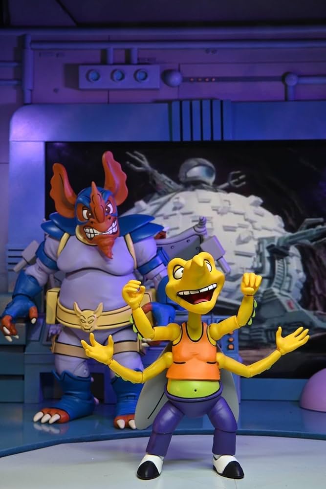 Teenage Mutant Ninja Turtles (Cartoon) - Wingnut and Screwloose 7" Action Figure - 2pk