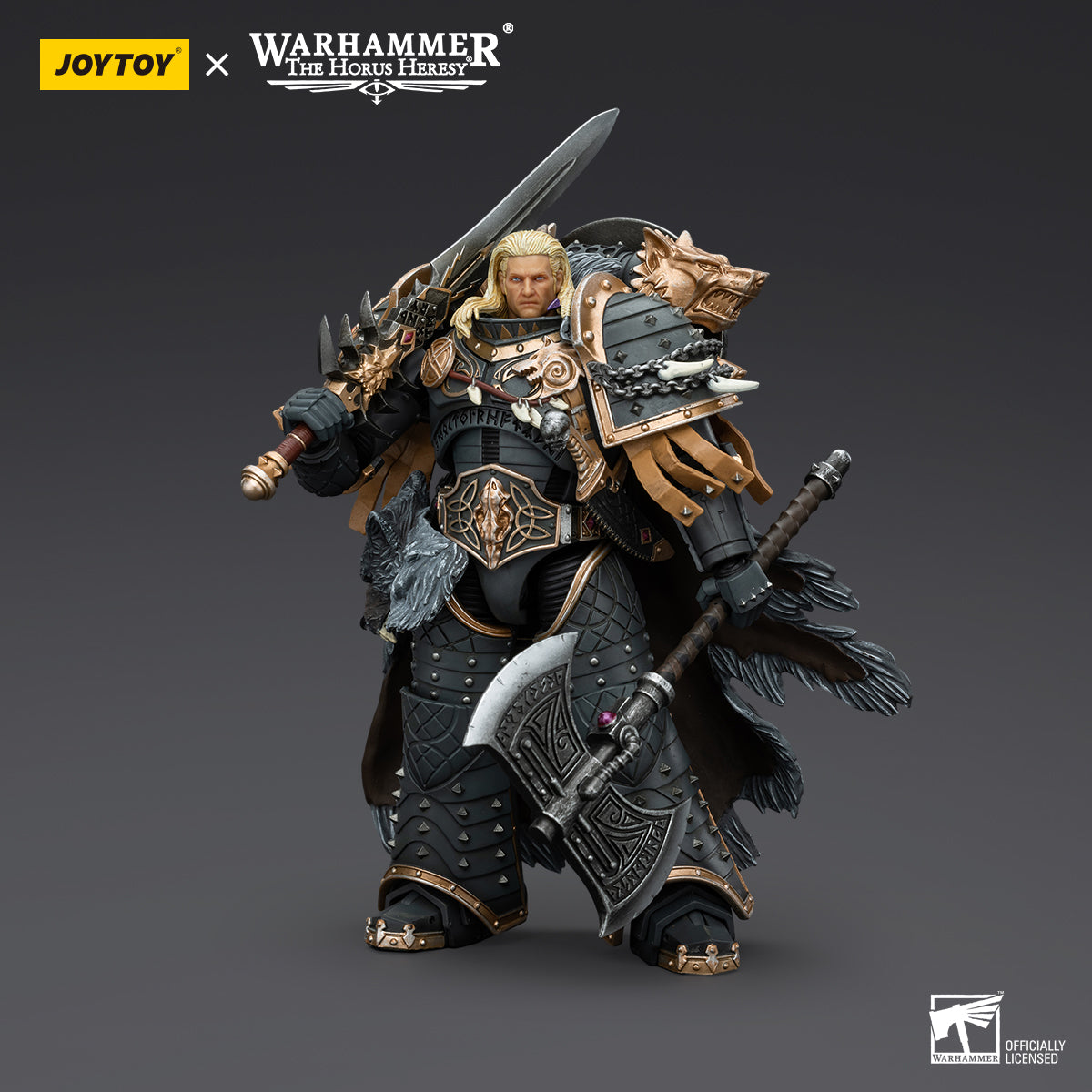JOYTOY WH 40K SPACE WOLVES PRIMARCH LEMAN RUSS 1/18 AF (Net)