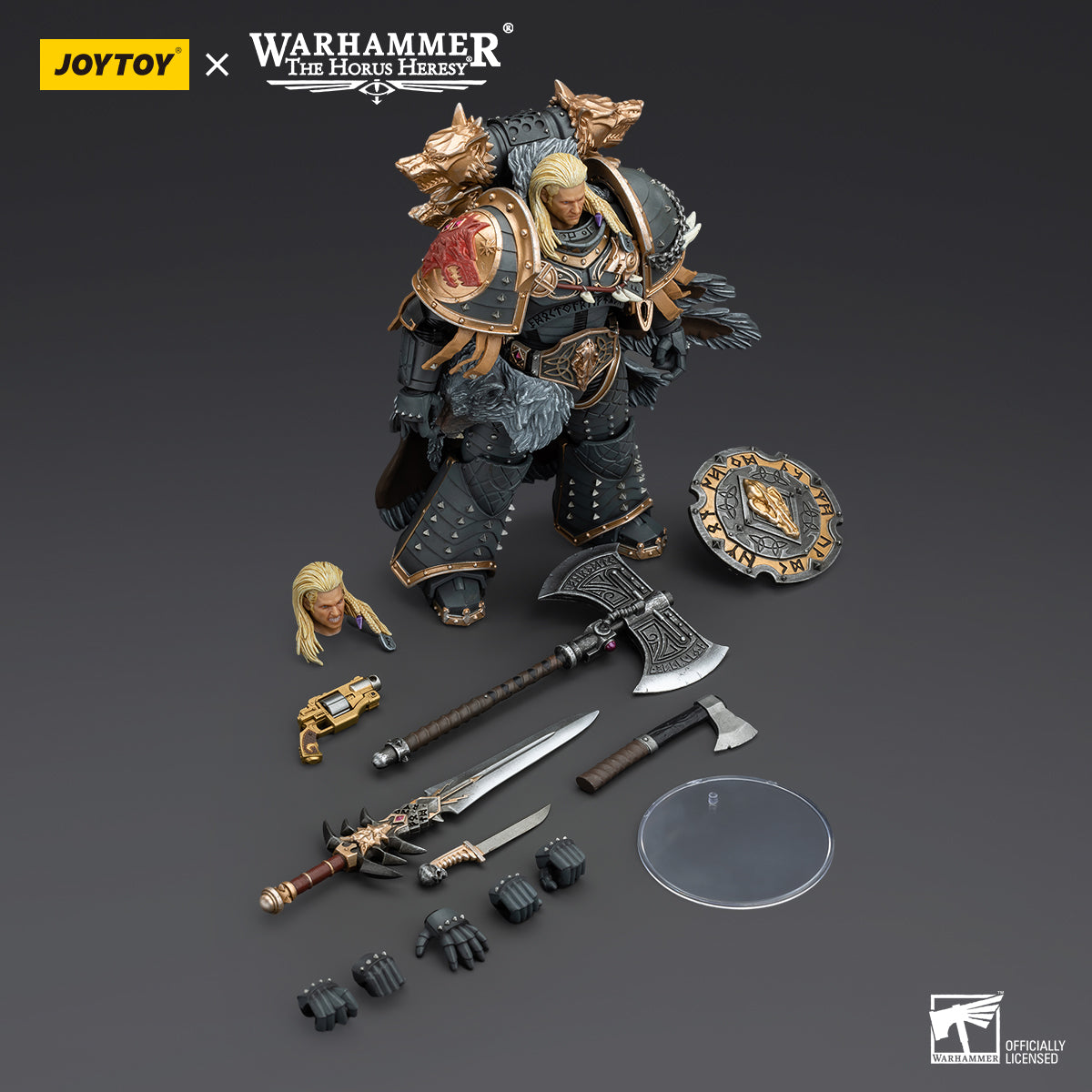 JOYTOY WH 40K SPACE WOLVES PRIMARCH LEMAN RUSS 1/18 AF (Net)